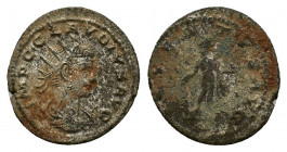 Claudius II Gothicus (268-270). Æ Antoninianus (19,68 mm, 3,41 g). Antioch, AD 268-270. Radiate, draped and cuirassed bust r. R/ Herkules standing fro...