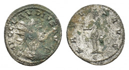 Claudius II Gothicus (268-270). BI Antoninianus (18,62 mm, 3,01 g), Antioch, AD 268-269.Radiate, draped and cuirassed bust r. R/ Isis standing front, ...