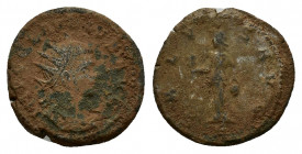 Claudius II Gothicus (268-270). Æ Antoninianus (20,63 mm, 4,76 g). Antioch, AD 268-269. Radiate, draped and cuirassed bust r. R/ Isis standing front, ...