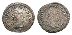Aurelian and Vaballathus (270-275). BI Antoninianus (19,45 mm, 3,47 g). Antioch, 270-272. Laureate, draped and cuirassed bust of Vaballathus r. R/ Rad...