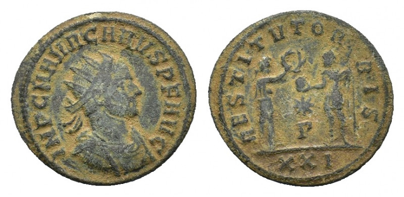 Carus (282-283). Ӕ Antoninianus (22,07 mm, 3,68 g). Siscia, AD 282-283. Radiate,...