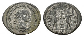 Numerian (283-284). BI Antoninianus (22,24 mm, 3,50 g). Antioch, AD 284. Radiate, draped and cuirassed bust r. R/ Numerian standing r., holding sceptr...