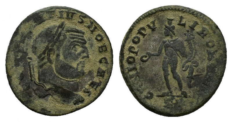 Constantius I (Caesar, 293-305). Æ Follis (25,48 mm, 9,16 g). Rome, AD 299. Laur...