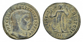 Cinstantine I (307-337). Ӕ Follis (20,07 mm, 2,99 g). Heraclea. Laureate head r. R/ Jupiter standing facing, head l., with sceptre and holding Victori...