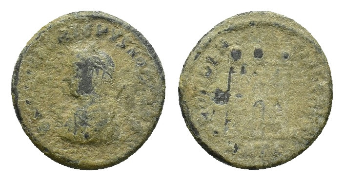 Crispus (Caesar, 316-326). Æ Follis (18,23 mm, 3,48 g). Uncertain mint. Laureate...