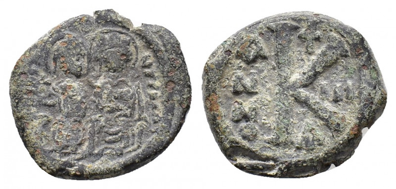 Justin II and Sophia (565-578). Æ 20 Nummi (21,21 mm, 7,42 g). Constantinople, A...