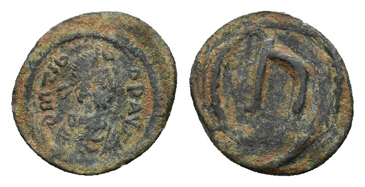 Tiberius II Constantine (578-582). Æ 5 Nummi (18,56 mm, 2,25 g). Constantinople,...