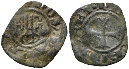 Italy, Viterbo. Sede Vacante (1268-1271). BI Denaro Paparino (16.5mm, 0.63g, 6h). Crossed keys. R/ Cross. MIR 132. VF