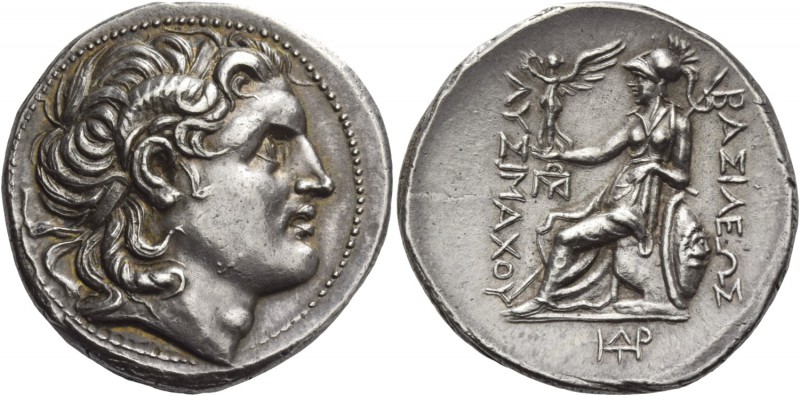 Kingdom of Thrace, Lysimachus, 323 – 281 and posthumous issues. Tetradrachm, Amp...