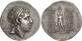 Kings of Pontus, Mithradates IV, circa 170/169 – 150. Tetradrachm, Sinope circa 169, AR 16.83 g. Diademed head r. Rev. ΒΑΣΙΛΕΩΣ / ΜΙΘΡΑΔΑΤΟΥ - ΦΙΛΟΠΑΤ...