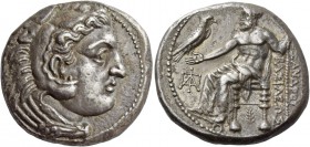 Nikokles, circa 325 – 310/9. Tetradrachm in name of Alexander III circa 325-317 BC, AR 17.04 g. Head of Heracles r., wearing lion’s skin headdress; on...
