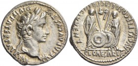 Octavian as Augustus, 27 BC – 14 AD. Denarius, Lugdunum circa 2 BC – 4 AD, AR 3.82 g. C AESAR AVGVSTVS – DIVI F PATER PATRIAE Laureate head r. Rev. AV...