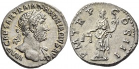 Hadrian, 117-138. Denarius 119-122, AR 3.54 g. IMP CAESAR TRAIAN – HADRIANVS AVG Laureate bust r with drapery on l. shoulder. Rev. P M TR P – COS III ...