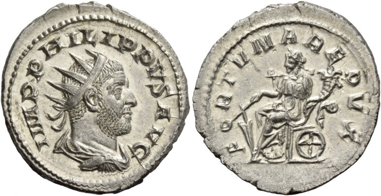 Philip I, 244 – 249. Antoninianus 247-249, AR 3.92 g. IMP PHILIPPVS AVG Radiate,...