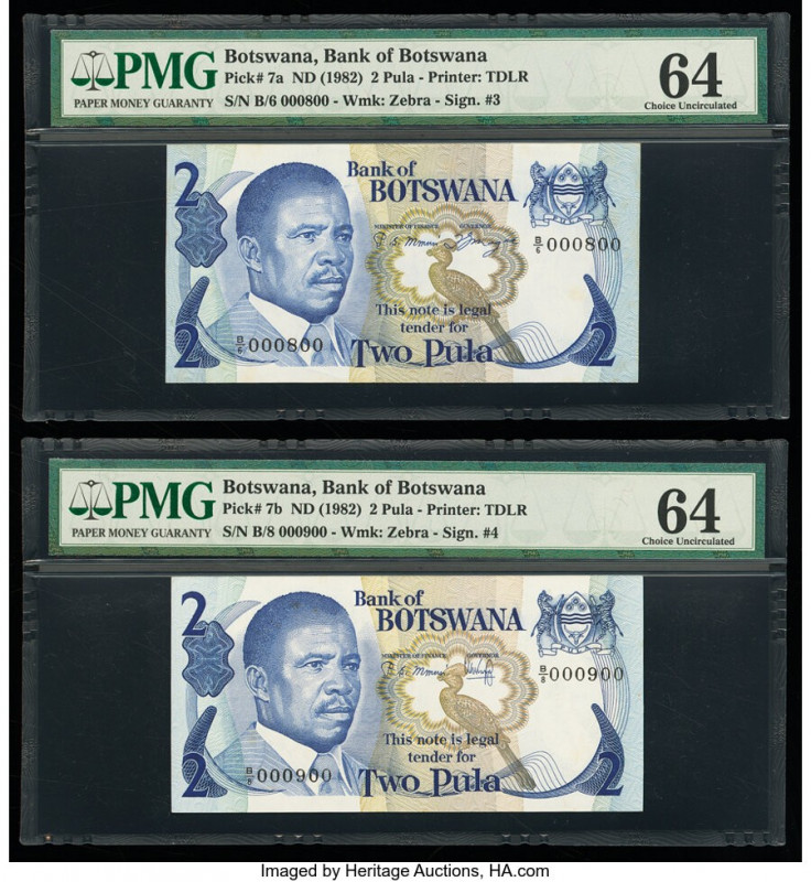 Botswana,China, Macau, Zaire & More Group Lot of 10 Examples PMG Choice Uncircul...