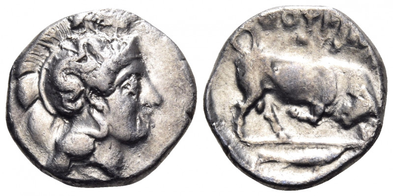 LUCANIA. Thourioi. Circa 400-350 BC. Nomos (Silver, 21 mm, 7.79 g, 3 h), struck ...