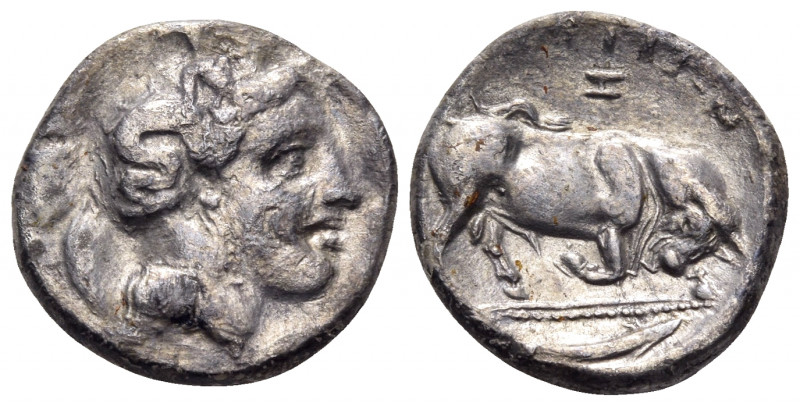 LUCANIA. Thourioi. Circa 350-300 BC. Nomos (Silver, 21 mm, 7.58 g, 11 h), struck...