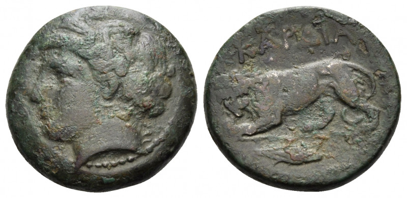 THRACE. Kardia. Circa 350-309 BC. Chalkous (Bronze, 21 mm, 8.36 g, 7 h). Wreathe...