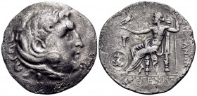 KINGS OF MACEDON. Alexander III 'the Great', 336-323 BC. Tetradrachm (Silver, 32 mm, 14.89 g, 12 h), posthumous issue, Kyme, under magistrate Diogenes...