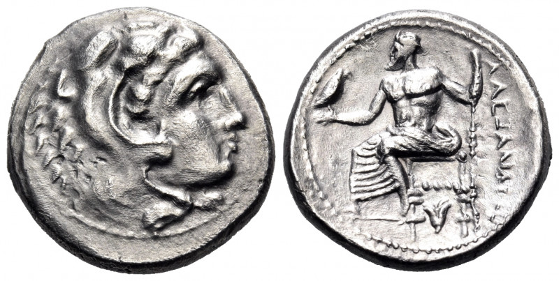 KINGS OF MACEDON. Alexander III 'the Great', 336-323 BC. Drachm (Silver, 16 mm, ...