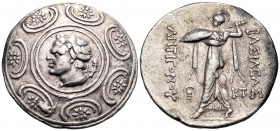 KINGS OF MACEDON. Antigonos II Gonatas, 277/6-239 BC. Tetradrachm (Silver, 32 mm, 17.11 g, 10 h), Struck posthumously under Antigonos Doson, Amphipoli...