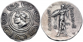 KINGS OF MACEDON. Antigonos III Doson, 229-221 BC. Tetradrachm (Silver, 30 mm, 16.97 g, 10 h), in the types of Antigonos Gonatas, Amphipolis, circa 22...