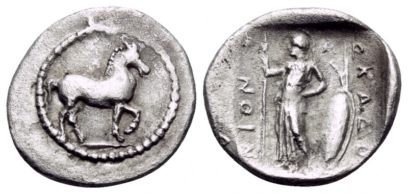 THESSALY. Pharkadon. Circa 440-400 BC. Obol (Silver, 12 mm, 0.83 g, 3 h). Horse ...