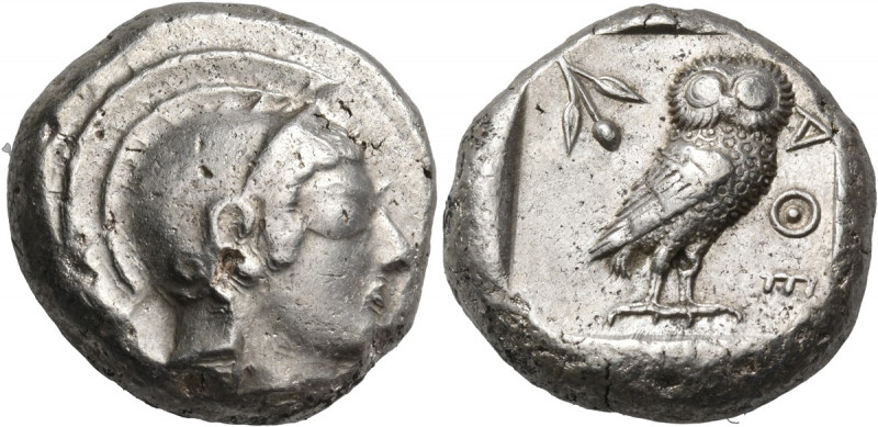 ATTICA. Athens. Circa 500/490-485/0 BC. Tetradrachm (Silver, 23 mm, 17.45 g, 10 ...