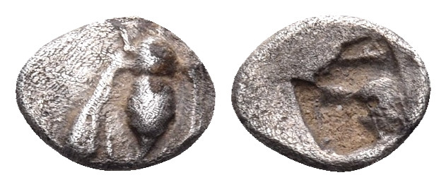 IONIA. Ephesos. Circa 550-500 BC. Hemiobol (Silver, 9 mm, 0.47 g). Bee. Rev. Inc...