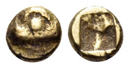 IONIA. Phokaia. Circa 625/0-522 BC. 1/24 Stater (Electrum, 5.5 mm, 0.63 g). Head of seal to left. Rev. Incuse punch. Bodenstedt 2.2. Very fine.