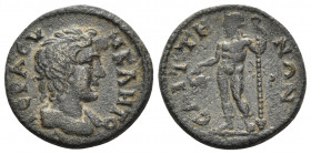 LYDIA. Saitta. Pseudo-autonomous issue, time of Septimius Severus to Gallienus, 193-168. (Bronze, 20 mm, 5.01 g, 6 h). IEPA CY-NKΛHTO-C Bare-headed an...