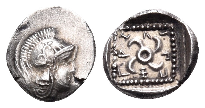 DYNASTS OF LYCIA. Sppntaza, circa 450-430/20 BC. Obol (Silver, 9.5 mm, 0.76 g). ...