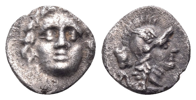 PISIDIA. Selge. Circa 350-300 BC. Obol (Silver, 10 mm, 0.93 g, 10 h). Facing gor...