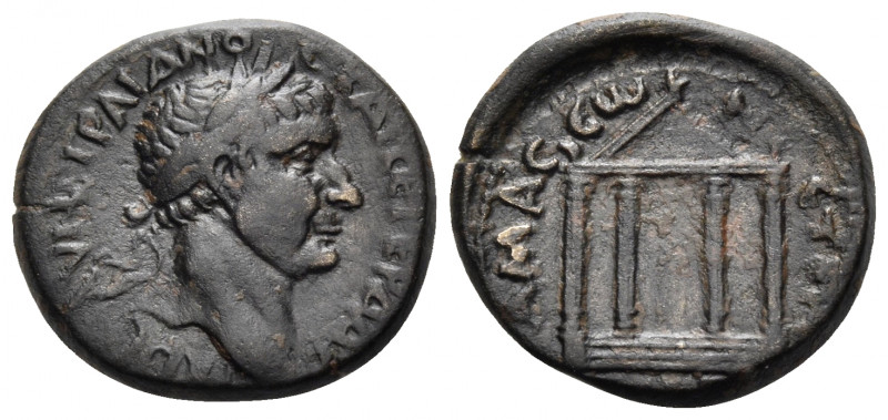 PONTUS. Amaseia. Trajan, 98-117. (Bronze, 21 mm, 6.49 g, 6 h). ΑΥ ΝΕ ΤΡΑΙΑΝΟC ΚΑ...