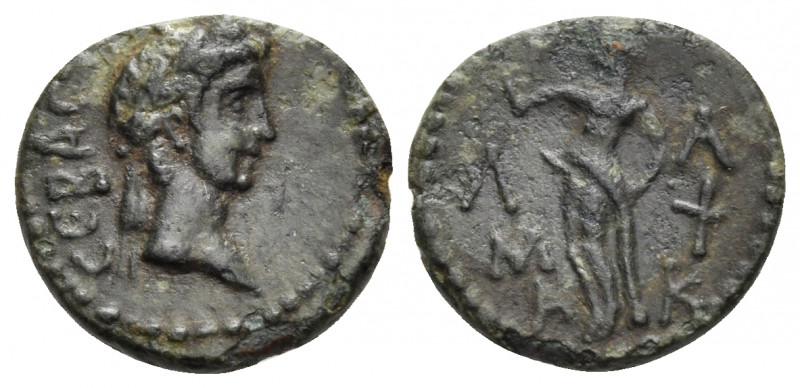MYSIA. Lampsacus. Augustus, 27 BC-AD 14. 1/3 Assarion (Bronze, 15 mm, 2.39 g, 12...