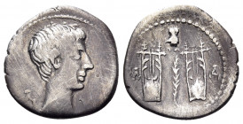LYCIA, Lycian League. Masicytes. Augustus, 27 BC-AD 14. Drachm (Silver, 18 mm, 3.34 g, 12 h), circa 27-20. Λ - Υ Bare head of Augustus to right. Rev. ...