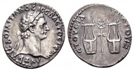 LYCIA. Lycian League. Domitian, 81-96. Drachm (Silver, 19.5 mm, 3.40 g, 7 h), Probably Rome, but for use in the East, 95. AYT KAIC ΔOMITIANOC CEBACTOC...