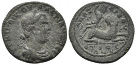 CILICIA. Anazarbus. Valerian I, 253-260. Triassarion (Bronze, 27 mm, 10.91 g, 5 h), year 272 = 253-254. ΑΥΤ Κ Π ΛΙK ΟΥ-ΑΛΕΡΙΑΝΟC CE Laureate, draped a...