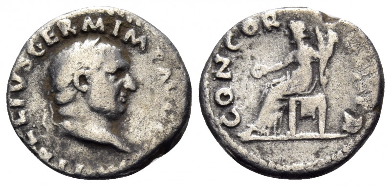 Vitellius, AD 69. Denarius (Silver, 17.5 mm, 2.76 g, 7 h), Rome, April-December ...