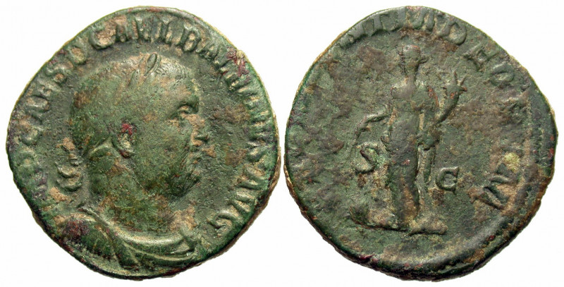 Balbinus, 238. Sestertius (Bronze, 28 mm, 17.53 g, 12 h), Rome. IMP CAES D CAEL ...