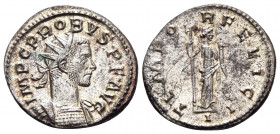 Probus, 276-282. Antoninianus (Billon, 23 mm, 4.49 g, 12 h), Lugdunum, 278-9. IMP C PROBVS P F AVG Radiate and cuirassed bust of Probus to right. Rev....