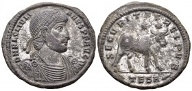 Julian II, 361-363. Maiorina (Bronze, 28 mm, 7.35 g, 11 h), Thessalonica, 1st officina (A), 362-363. D N FL CL IVLI-ANVS P F AVG Diademed, draped and ...