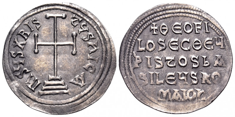 Theophilus, 829-842. Miliaresion (Silver, 22.5 mm, 2.18 g, 12 h), Constantinople...