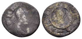 AXUM. WZB ('Wazeba'), Circa 340-345. Argyros (Silver, 12 mm, 0.71 g, 12 h). "King Wazeba" (legend in Ethiopian Ge'ez language) around draped bust to r...
