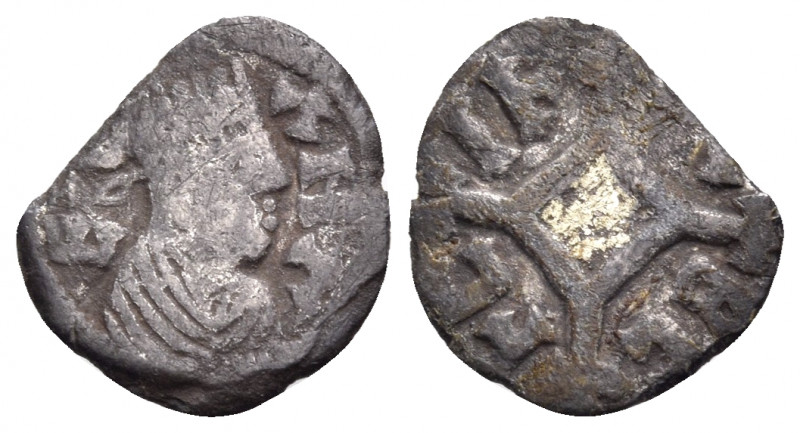 AXUM. Ebana, Circa 460-480. (Silver, 13 mm, 0.42 g). EBΛNΛ crowned and draped bu...