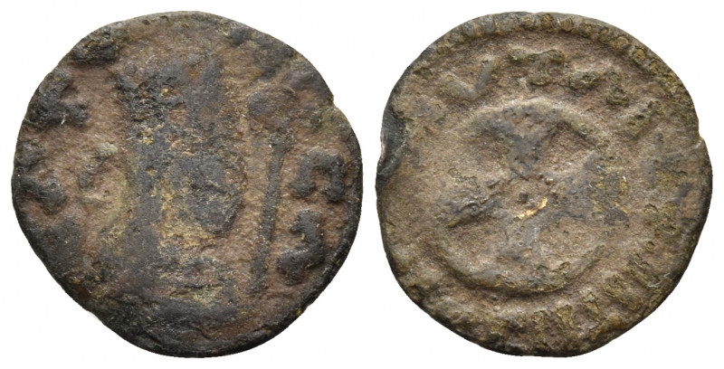 AXUM. Anonymous, circa 460-480. Lepton (Copper, 15.5 mm, 0.81 g), Time of Ebana....