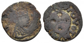 AXUM. Anonymous, circa 460-480. Lepton (Copper, 16 mm, 1.07 g, 5 h), Time of Ebana. CΛX ΛCΛ Crowned and draped bust to right, holding long cross. Rev....