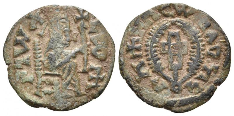 AXUM. Armeha (Alla Amidas), Circa 540-550. Dilepton (Copper, 19.5 mm, 2.28 g, 11...