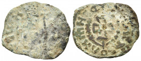 AXUM. Armeha (Alla Amidas), Circa 540-550. Dilepton (Copper, 21 mm, 2.12 g, 6 h). NGS ARMH ("King Armeha" in Ge'ez) Crowned and draped figure of King ...