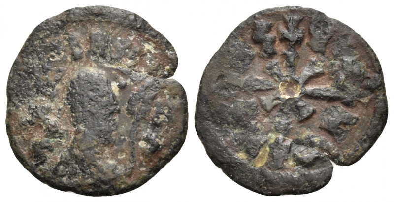 AXUM. Wazen Agad (Ella Gabaz), Circa 550-570. Lepton (Copper, 17 mm, 1.36 g). LA...